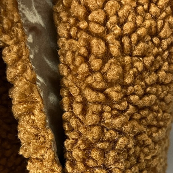 J. Crew Coat Double Breasted Teddy Sherpa Topcoat Jacket Sz SP - Picture 10 of 11